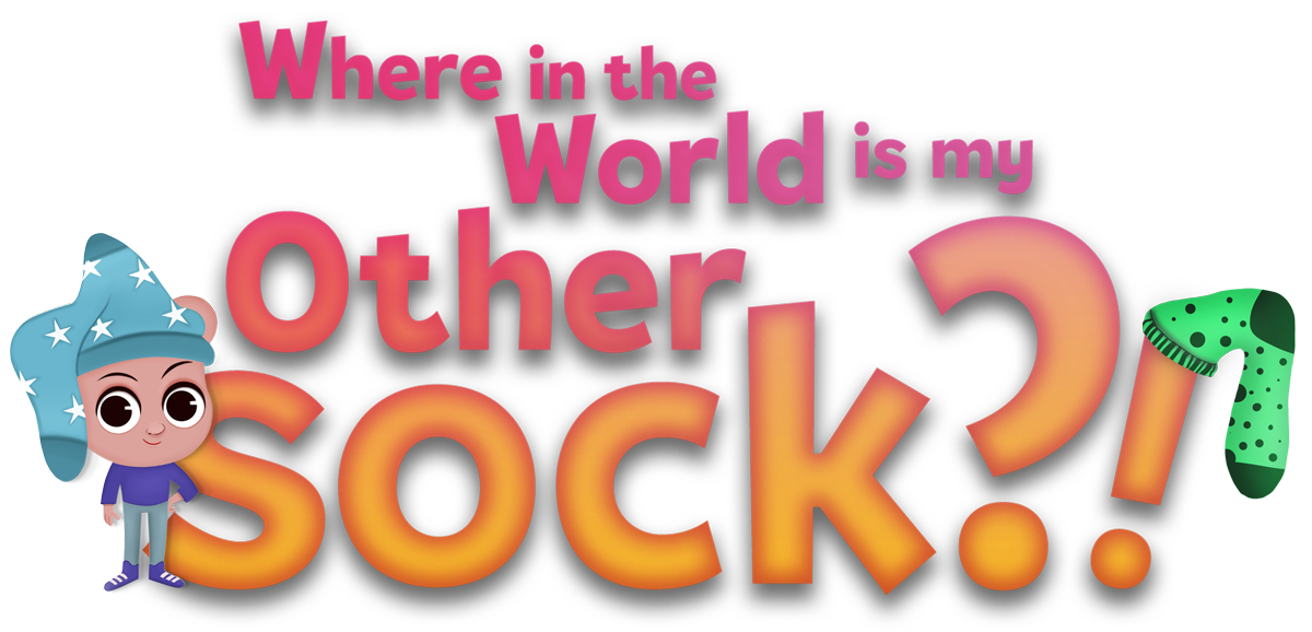 Where in the World is My Other Sock - Children's Book Logo